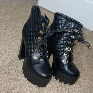 Black boot heels